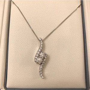 Ever Us Necklace 1/2 ct tw Diamonds 14K White Gold